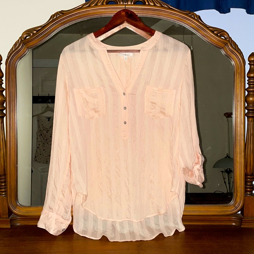 Lou & Grey Peach Blouse